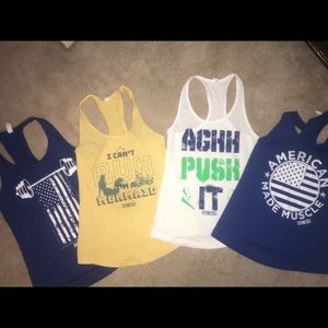 Bundle of 4 workout tanks